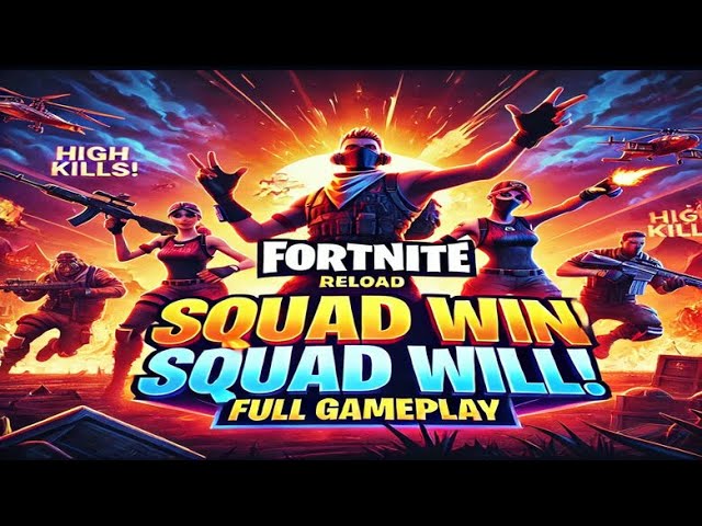 Fortnite Reload: High Kill Squad Win – Full Gameplay 🎮🔥