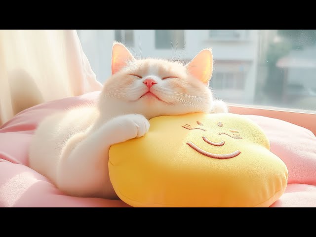 12 Hours With Calming Music for Cats ☔ Sleep Music for Cats No Ads ♬ Sleep Music for Anxious Cats