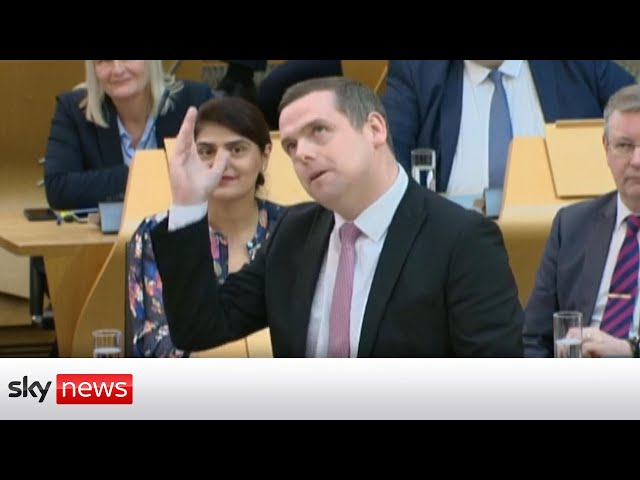 Scottish FMQs suspended five times due to protest