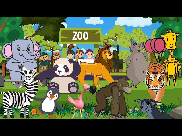 Zoo Animal Sounds Song 0210 | Little Bunny Learns | Nursery Rhymes