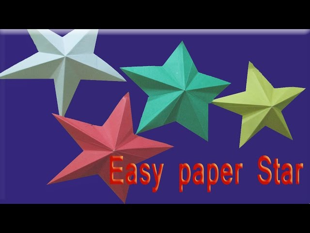 How to make simple & easy paper star || DIY Paper Craft Ideas ||  Videos & Tutorials