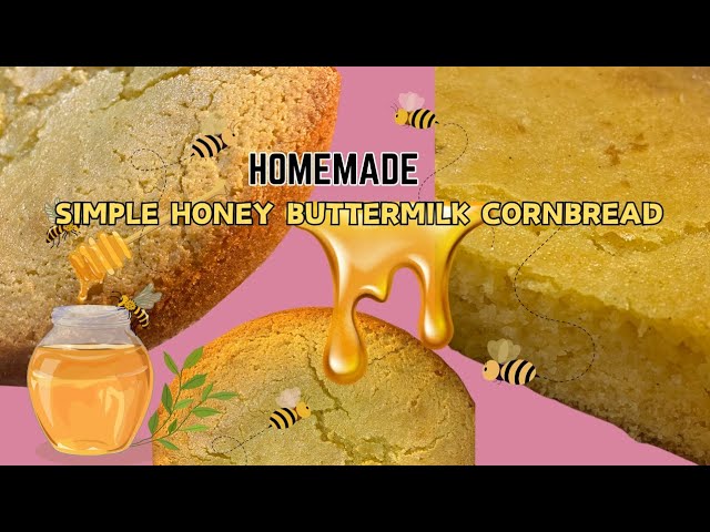 SIMPLE HONEY BUTTERMILK CORNBREAD! THIS IS SOME GOOD CORNBREAD! #sundaydinner #easyrecipe