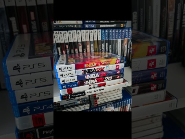 My NBA videogames collection in early 2025. Still missing a few. #shorts