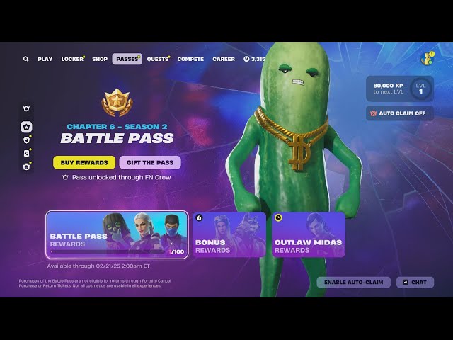 Fortnite: Chapter 6 - Season 2 Battle Pass (Full Showcase)