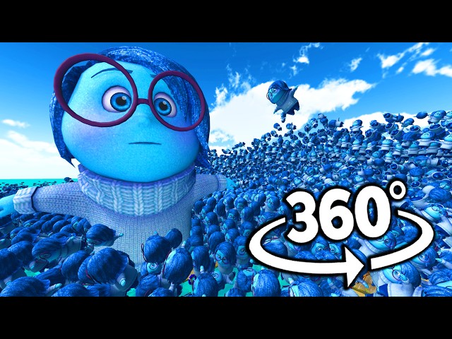 Inside Out 2 SADNESS 50,000 TIMES! 360° | VR/360° Experience