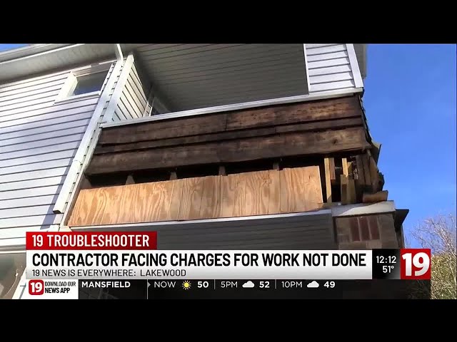 Lakewood contractor facing charges for work not done