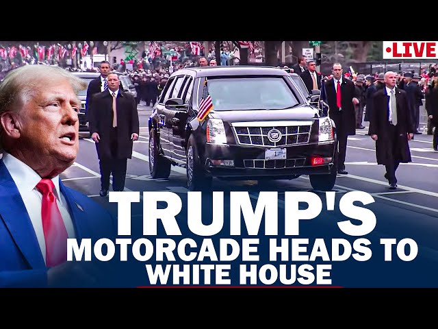 WATCH: President Donald Trump's motorcade heads to white house | USA | America | inauguration