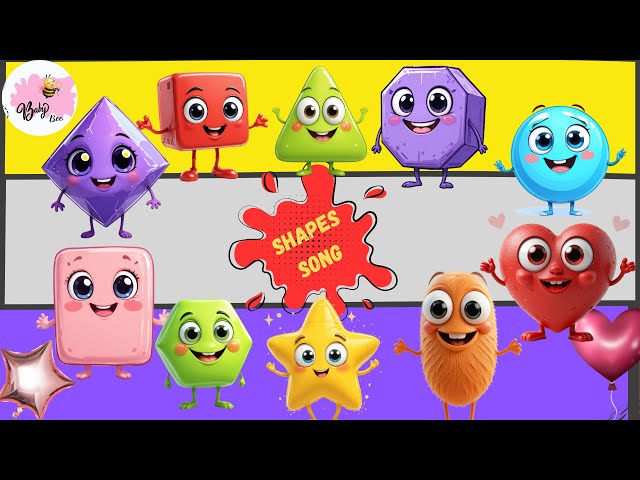 Shapes Song for Kids | Learn Shapes with Fun Music! Circle, Square, Octagon, Hexagon, and More!