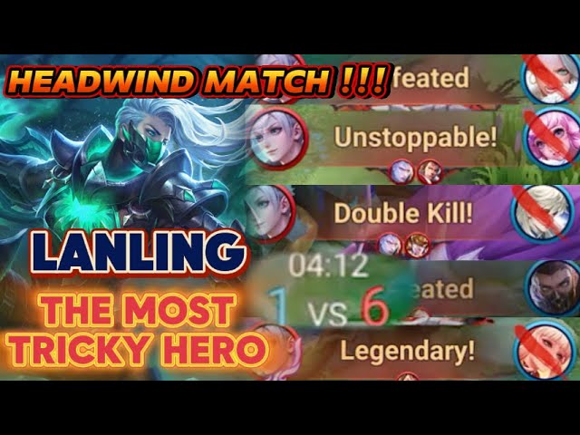 HOK "Lanling" Gameplay Tutorial - Killed 70% of The Whole Match Enemies Headcount???  High Rank Tips