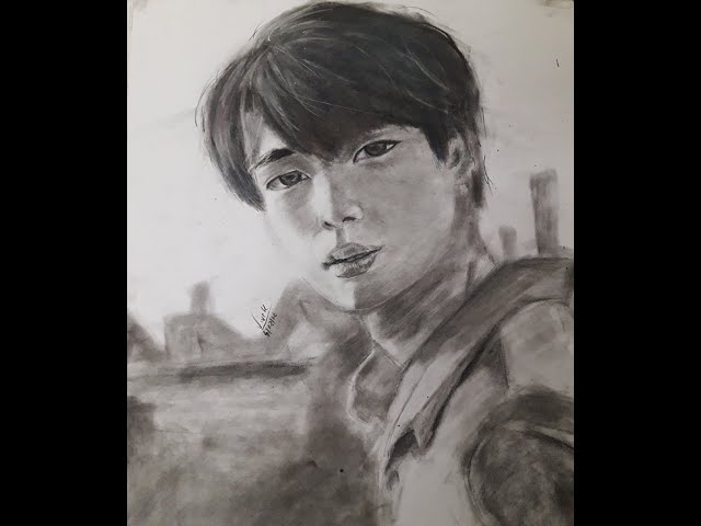 Kim Seok-jin (Jin / The Third Guy from left) (BTS | Bangtan Sonyodan | 방탄소년단) Drawing & Best Moments