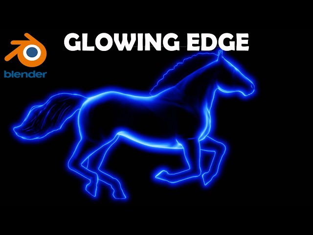 Glowing Edge Shader in Blender (Easy Node Setup!) | Blender Tutorial