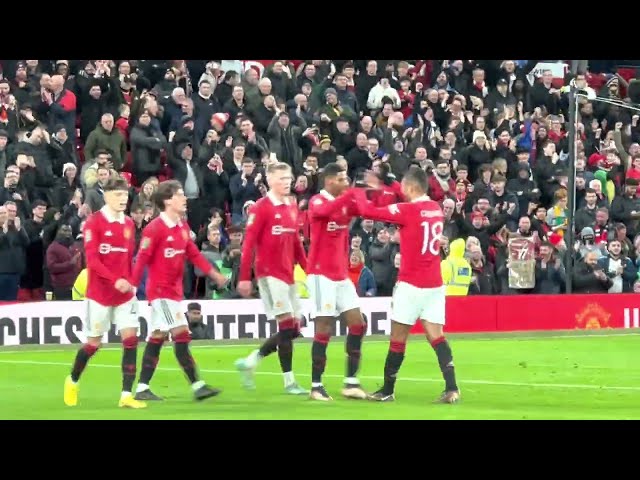 Ten Hag CELEBRATES Rashford Goal vs Charlton | Man United 3-0 Charlton | #manchesterunited