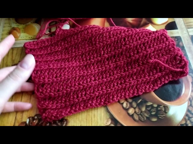 Esarfa circulara pas cu pas/ super easy snood/ снуд крючком