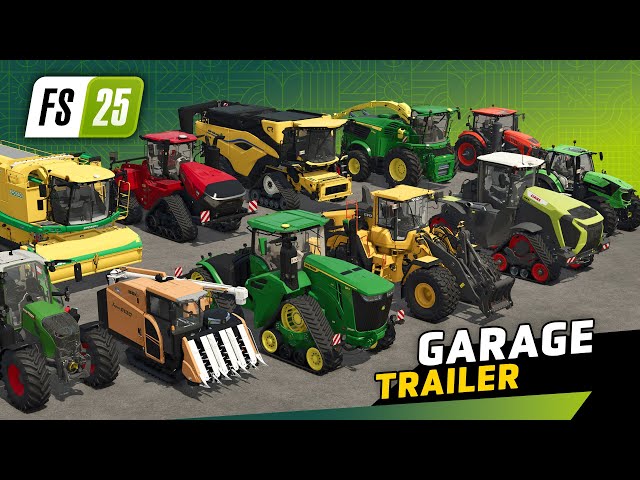 🚜 Machines of Farming Simulator 25 - GARAGE TRAILER