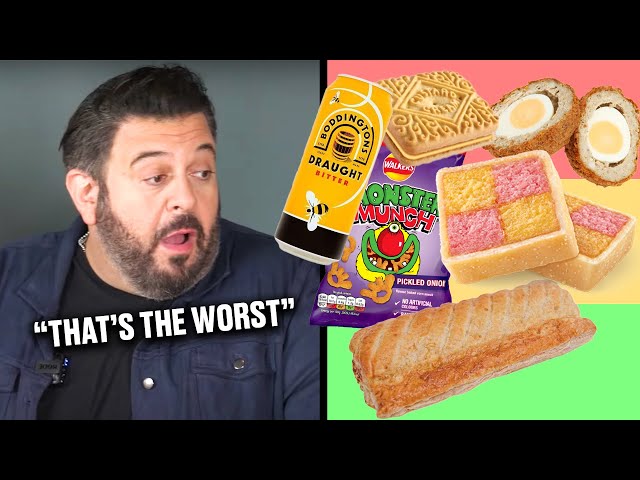 Adam Richman BLIND RANKS British Food (MAN VS FOOD)