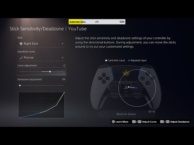 PS5 DualSense Edge Full Controller Profile Settings (Stick Sensitivity)