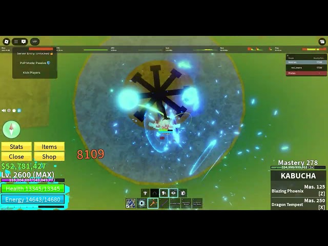 Epic One Shot Kabucha Combo | Blox Fruits