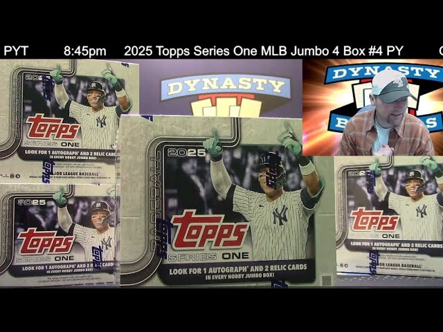 RED AUTO 🚨 2025 Topps Series One Baseball Card Jumbo 4 Box Break #1