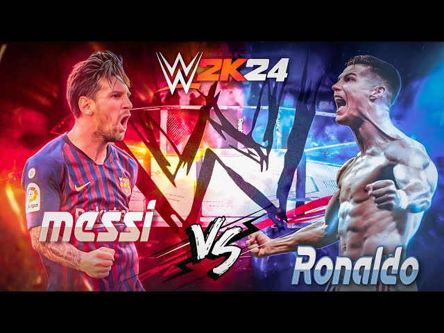 Who’s the GOAT in WWE 2K24? Ronaldo vs Messi Battle LIVE! #shortsfeed #wwe  #messi #cr7 #wwelive