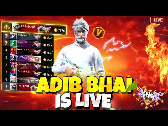 Adib Bhai is Live ❗️  Top 1 Thompson Player🔥 Garena Freefire