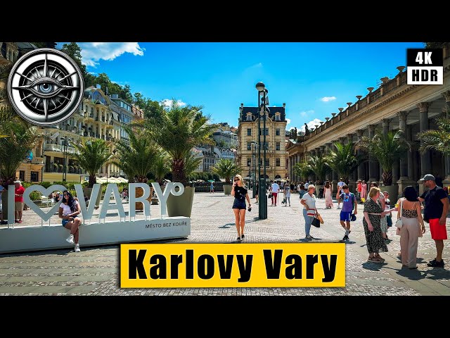 Fantastic city of Karlovy Vary - Walking tour 🇨🇿 Czech Republic 4K HDR ASMR