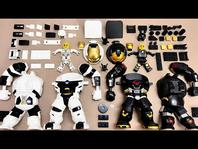 Lego Hulkbuster | Black Gold Hulkbuster | White Hulkbuster | Minifigures Lego Unofficial