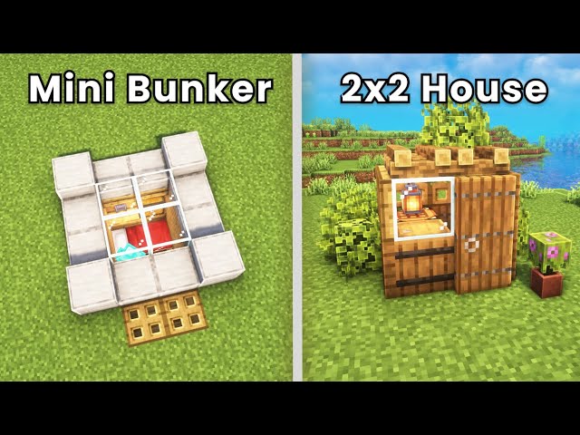 3 Simple Starter Bases for Survival Minecraft!