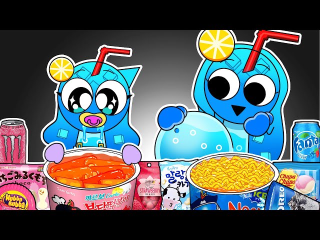 INCREDIBOX SPRUNKI - Sherbet Pregnant & Baby Sherbet Convenience Store Food Mukbang Animation