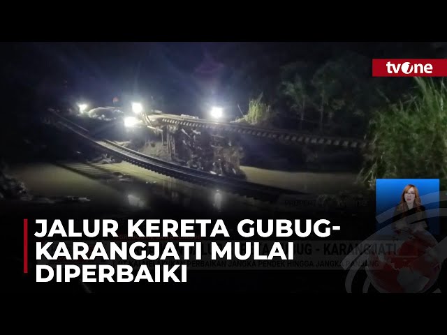 PT KAI Melakukan Perbaikan kembali Jalur Kereta Gubug-Karangjati