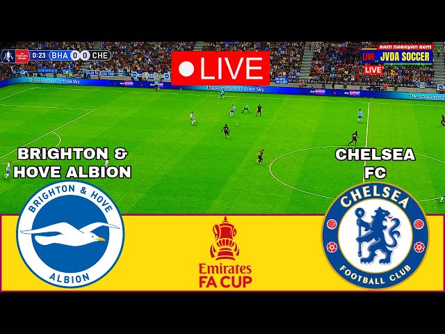 LIVE 🔴 BRIGHTON vs CHELSEA || ENGLAND : FA Cup || Full Match All Goals || Pes21 Simulation