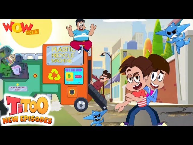 Plastic Ki Sadak | Episode 12 | Titoo New Season 12 | Titoo Cartoon in Hindi | Wow Kidz Jr