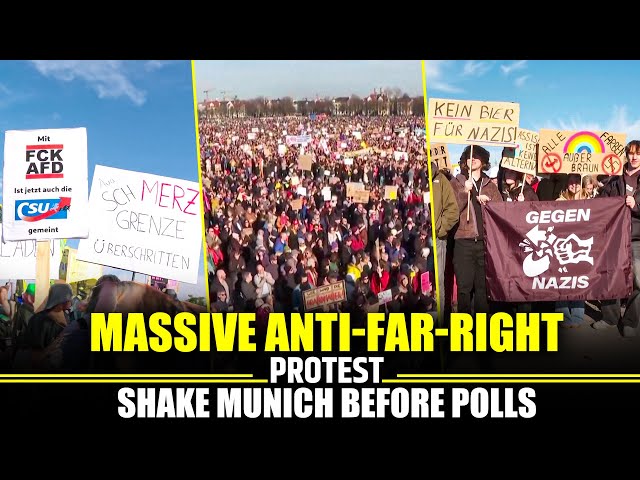 Live: Massive Anti-Far-Right Demonstrations Sweep Munich Ahead of Elections |Germany