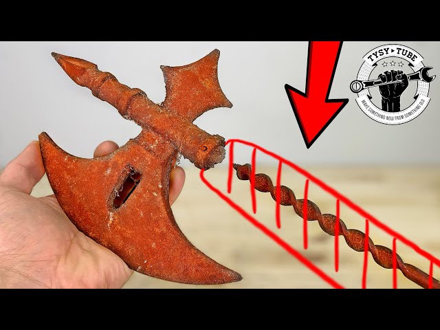 Halberd AXE Restoration - With Epoxy Handle