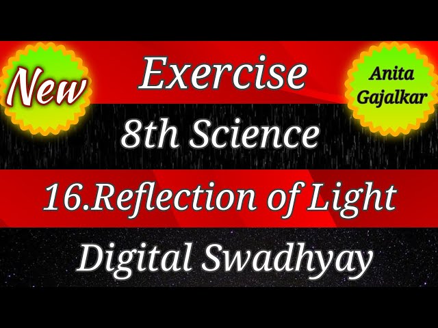 16 reflection of light exercise । reflection of light class 8 exercise । exercise 8th science 16