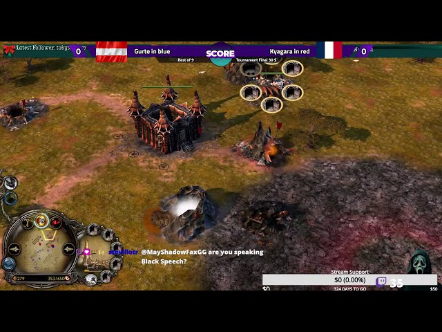 Goblin Spider Spam Vs Mordor player Tournament serie  |  BFME2 RotWK 2.02 v9.3