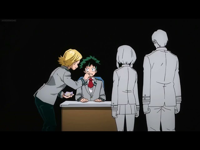 Yuga Aoyama feeds Izuku Midoriya with cheese (Dub)