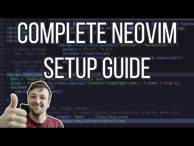 The Only Video You Need to Get Started with Neovim