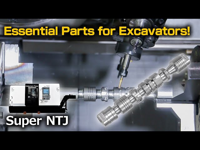 Essential Parts for Excavators! Complete Spool Valve Machining in a Single Setup!