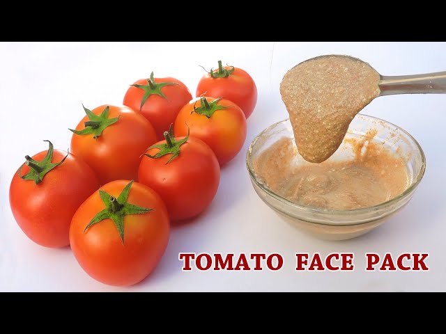 TOMATO FACE PACK FOR SKIN WHITENING | HOMEMADE TOMATO FACE MASK FOR GLOWING SKIN AND TAN REMOVAL