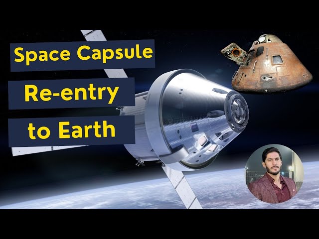 Thrilling Space Capsule Reentry: Parachutes Unfolding Science in Action