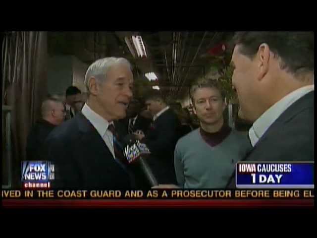 Ron Paul talks to FOX News Bret Baier in Iowa 01/02/12