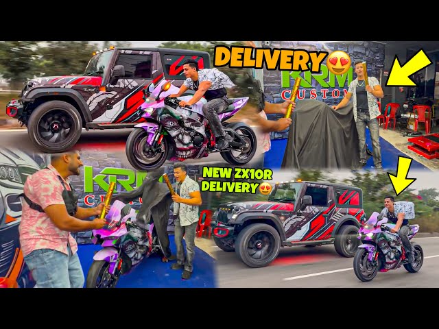 New Zx10r Delivery😍❤️ | New Look😍 | New Wrap Taking Delivery SUPERBIKE😍