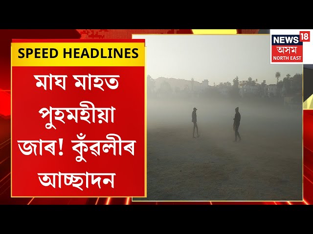 Morning Speed Headlines : মাঘ মাহত পুহমহীয়া জাৰ! কুঁৱলীৰ আচ্ছাদন | Thick Fogg in Assam |