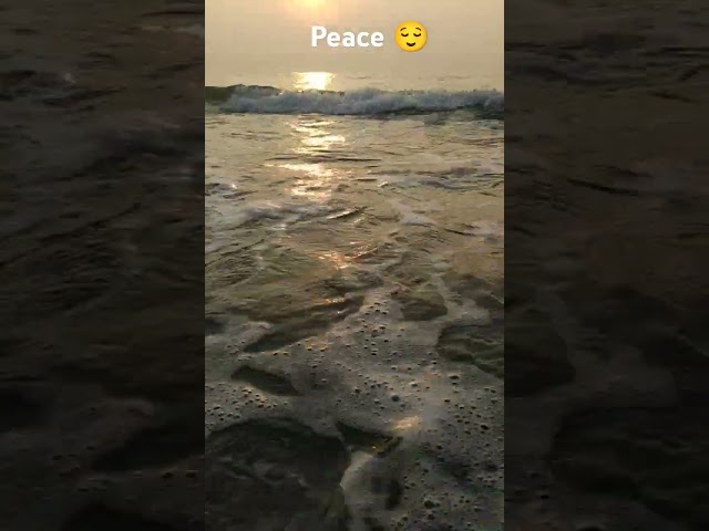 Ocean waves are just peace ! #sunset #beach #relaxing #waves #nature