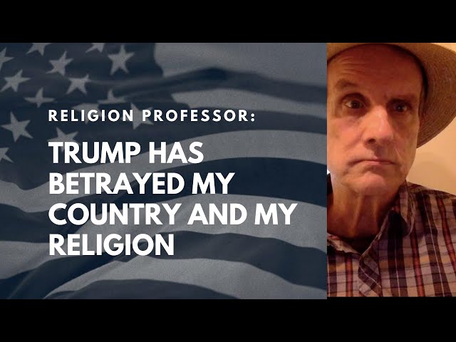 As a religious studies professor, Jeff can't stand to watch Trump betray Christianity any longer.