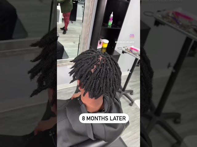 Instant locs after 8 months 👌