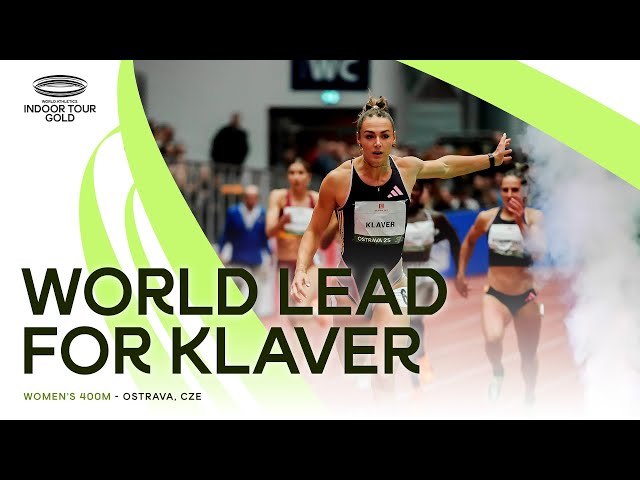 Klaver opens season with 400m world lead 🔥 | World Indoor Tour 2025