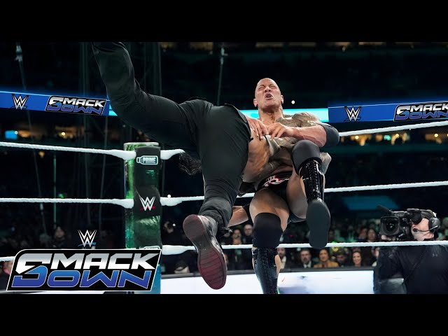 WWE 23 February 2025 Highlights - Roman Reigns Attack The Rock on SmackDown 2025 Highlights