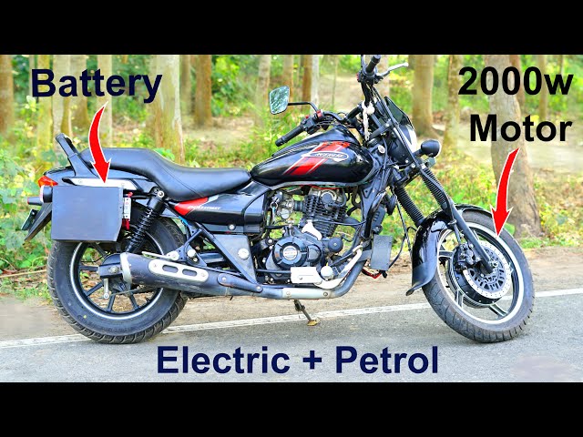 DIY Petrol and Electric Hybrid Bike at Home