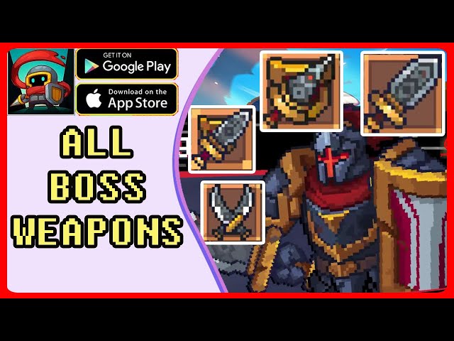 Soul Knight Prequel ✬  All Boss Weapons of Archknight Showcase!